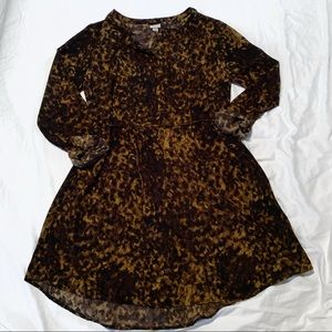 Target Tortoise Print 3/4 Sleeve Dress